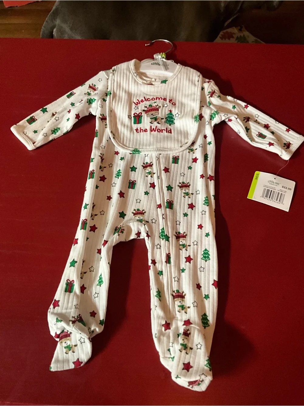 NWT little Me size 3 month Christmas outfit